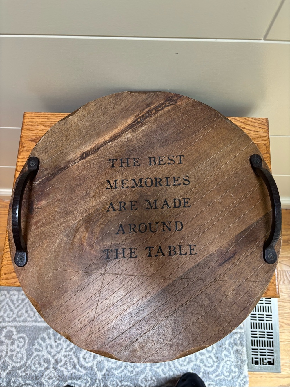 Mud pie farmhouse Lazy Susan, home decor